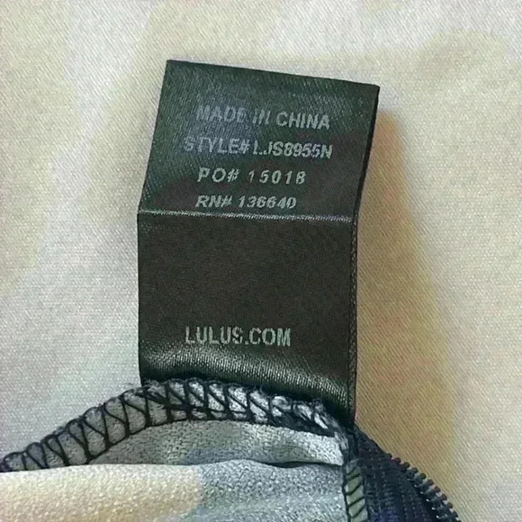 Lulu's Rainforest Blooms Navy Blue Print Strapless Midi Jumpsuit Women's Large - Picture 13 of 13